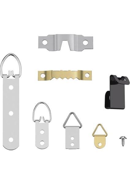 96 Adet/takım Resim Fotoğraf Çerçevesi Asma Kancaları Vida Seti ile Ofis Ev Boyama Askısı Için Çeşitli (Yurt Dışından) fiyatları