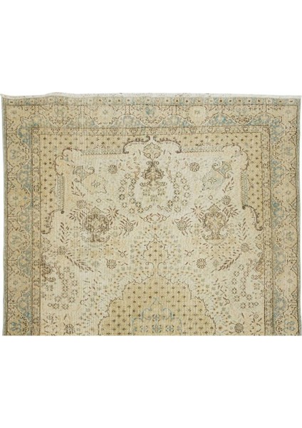 193 x 312 cm Madalyon Desenli Eski El Yapımı Türk Yünü Alan Halısı fırsatları