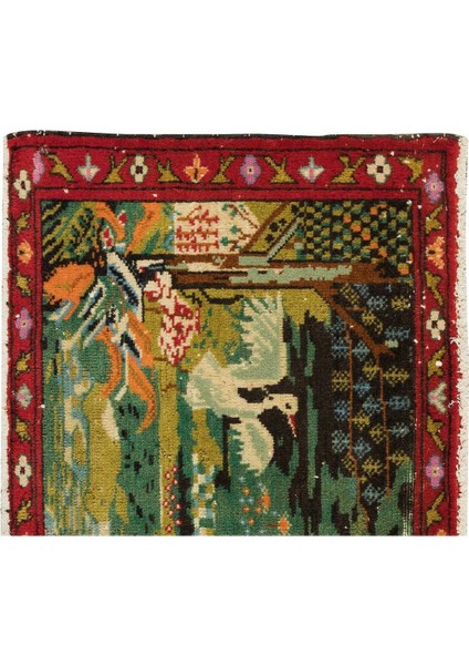 47 x 81 cm Dekoratif El Yapımı Duvar Askısı, Eski Halı