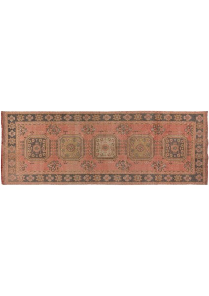 130 x 352 cm Türkiye'den Otantik Koridor Halısı, 1960'LAR El Yapımı Yolluk Halı modelleri