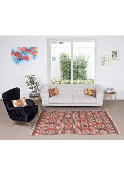 150 x 238 cm Çok Renkli El Dokuması Yün Kilim. 1970'LERDEN Düz Dokuma Kilim fiyatları
