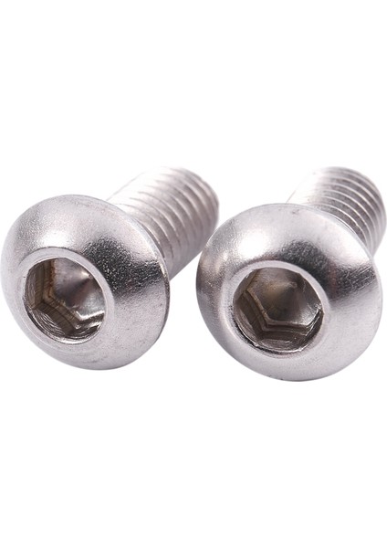 M6X12MM Paslanmaz Çelik Altıgen Soket Düğme Başlı Vidalar 50 Adet (Yurt Dışından)
