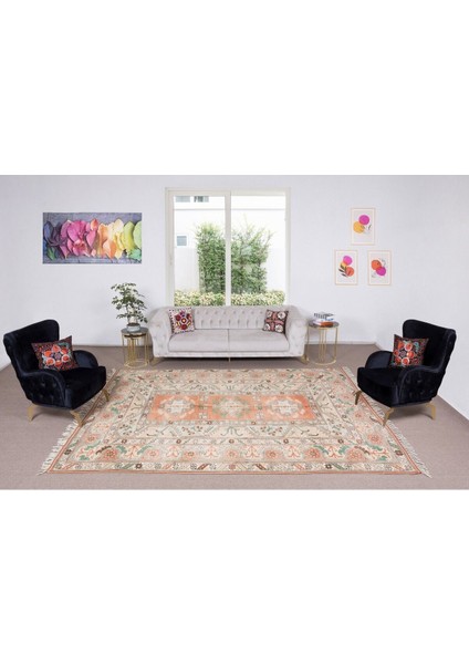 245 x 330 cm Türkiye'den Modern El Düğümlü Büyük Alan Halısı / Milas, Yün fiyatları