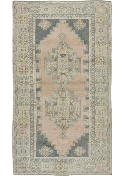 118 x 211 cm Geleneksel El Yapımı Yünlü Halı, 1950 Civarı