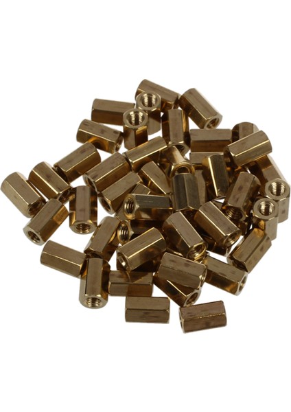 50 Adet Metal Hex M3 Dişi Vida Pcb Standoff Paspayı 8mm Gövde (Yurt Dışından)