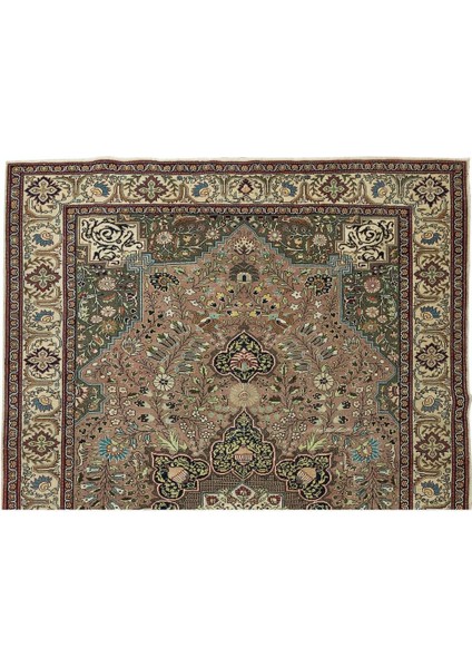 200 x 300 cm El Yapımı Modern Kayseri Halısı, Dekoratif Madalyon Tasarımlı Halı, Yün