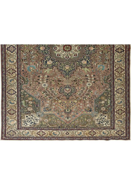 200 x 300 cm El Yapımı Modern Kayseri Halısı, Dekoratif Madalyon Tasarımlı Halı, Yün