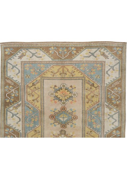 200 x 291 cm Türk Milas Halısı, Modern Geometrik Desenli El Düğümlü Yün Halı fırsatları