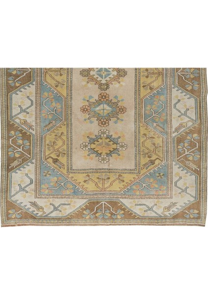 200 x 291 cm Türk Milas Halısı, Modern Geometrik Desenli El Düğümlü Yün Halı indirimleri