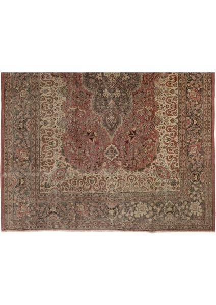 262 x 350 cm Ince Eski El Dokuması Türk Yün Halı, 1940 Civarında Yapıldı fırsatları