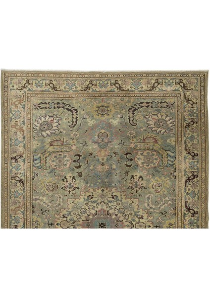 196 x 290 cm Yeşil Tonlarında Çağdaş Ev Dekoru Için El Yapımı Anadolu Kayseri Halısı fırsatları