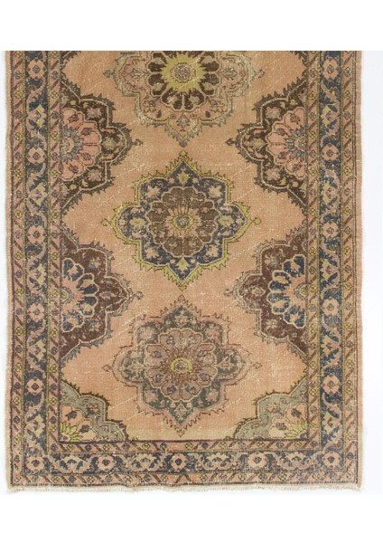 150 x 370 cm Bej Eski Uşak Yolluk Halısı, El Yapımı Türk Koridor Halısı modelleri
