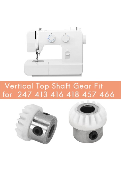 2 Adet 155819 Dikey Üst Şaft Dişlisi Şarkıcı 247 413 416 418 457 466 Için Fit (Yurt Dışından)