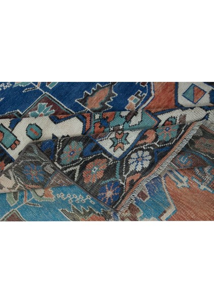 130 x 195 cm Bohem Tarzı El Düğümlü Madalyon Desenli Eski Alan Halı indirimleri