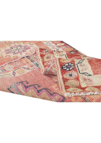 86 x 374 cm Geleneksel El Düğümlü Koridor Halısı, Yüzyıl Ortasından Geometrik Desenli Koridor Halısı modelleri