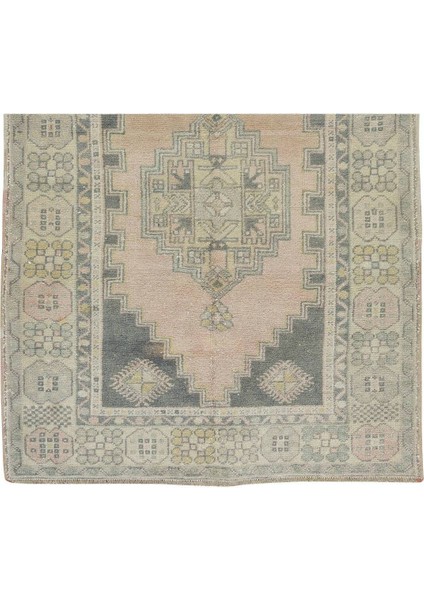 118 x 211 cm Geleneksel El Yapımı Yünlü Halı, 1950 Civarı