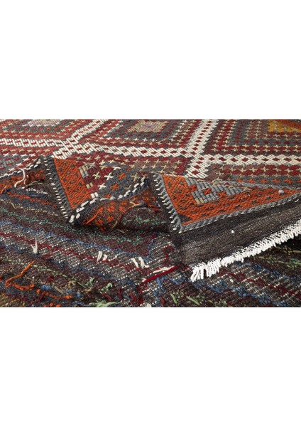 186 x 305 cm 1970'LERDE Yapılmış Eski Dekoratif El Dokuması Cicim Kilim. Yün modelleri