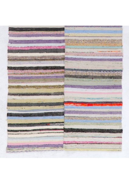 140 x 304 cm Çizgili Tasarımlı El Dokuma Eski Kilim (Düz Dokuma), Pamuk Halı modelleri