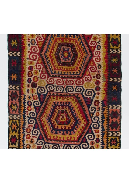 152 x 430 cm El Dokuması Yolluk Kilim. Eski Dekoratif Halı. Hol Halısı. Koridor Kilimi. Mutfak Kilimi modelleri