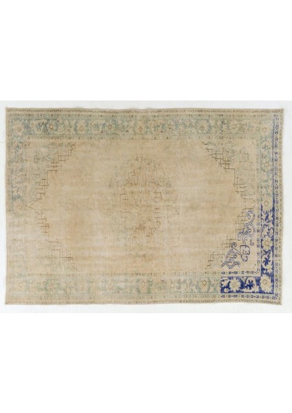 173 x 245 cm Eski Türk Uşak Halısı. El Dokuma Yünlü Alan Halısı indirimleri