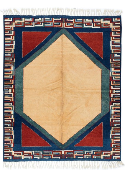 186 x 218 cm Çağdaş Alan Halısı. Yün, Doğal Boyalar, Modern Halı