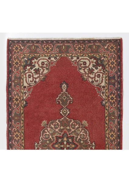 120 x 223 cm Eski Türk Halısı, Ev ve Ofis Için Geleneksel El Yapımı Yün Halı