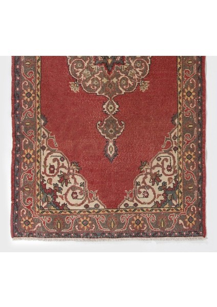 120 x 223 cm Eski Türk Halısı, Ev ve Ofis Için Geleneksel El Yapımı Yün Halı