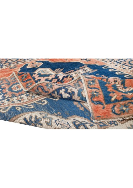 178 x 230 cm El Yapımı Halı, Modern Geometrik Desenli Halı, Yün