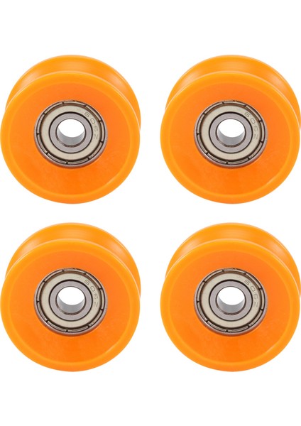 4 Adet 6X30X13MM Plastik Kaplamalı Mühürlü Rulmanlar Çelik 606ZZ Derin U Oluk Kılavuz Kasnak Raylı Bilyalı Rulman Tekerlek (Yurt Dışından)
