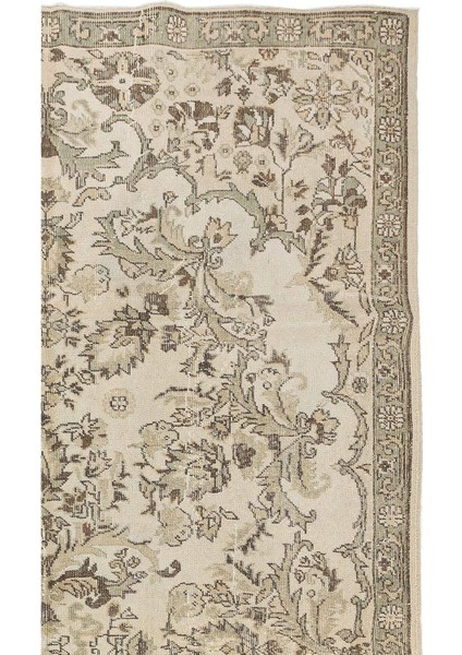 202 x 307 cm Eski El Yapımı Otantik Anadolu Uşak Halısı, Yünlü Halı