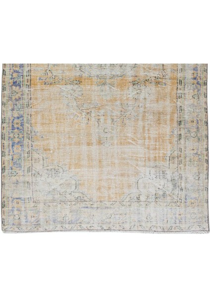 187 x 305 cm Eskitilmiş Eski El Yapımı Uşak Halısı, Güneşte Soldurulmuş Halı indirimleri