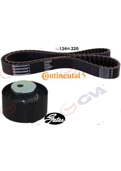 Eksantrik Gergi Kiti 124X220 Brava 1.2 16V-BRAVO I-Ii 1.2 -1.4-Doblo 1.4-Linea 1.2 -Mare-Palio 1.2 K015503XS Gnzrz