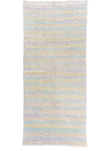 160 x 360 cm Orta Anadolu'dan El Dokuması Çizgili Eski Kilim Yolluk