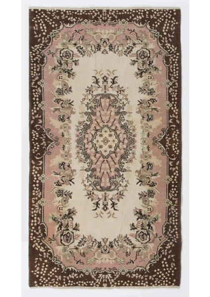 117 x 215 cm El Dokuma Eski Türk Halısı, Ev ve Ofis Dekoru Için Idealdir