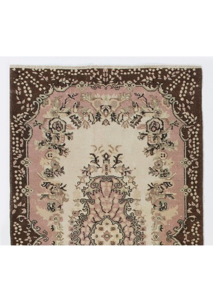 117 x 215 cm El Dokuma Eski Türk Halısı, Ev ve Ofis Dekoru Için Idealdir
