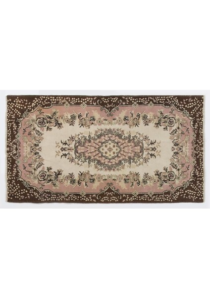 117 x 215 cm El Dokuma Eski Türk Halısı, Ev ve Ofis Dekoru Için Idealdir