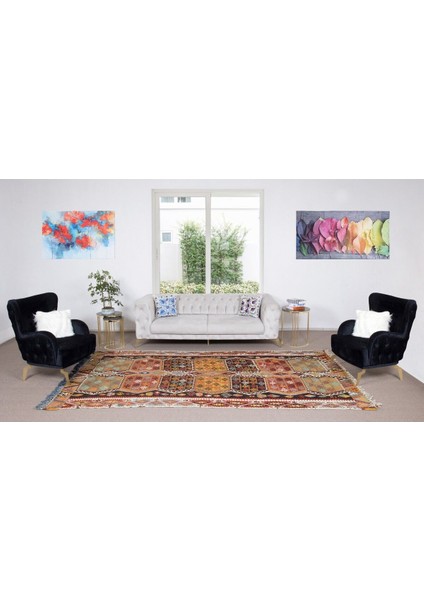 181 x 353 cm Eski El Yapımı Kilim Yolluk, Düz Dokuma Yün Koridor Kilimi. Antre Hol Kilim fiyatları