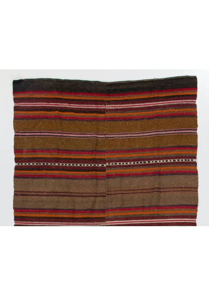 130 x 320 cm Çizgili Eski Anadolu Kilim Halı. Yün, Düz Dokuma Zemin Kaplaması fiyatları