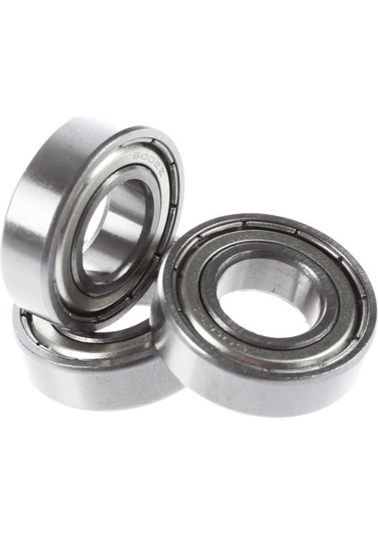 6002Z 15 x 32 x 9 mm Korumalı Metal Bilyalı Rulmanlar 5 Adet, Gümüş (Yurt Dışından)