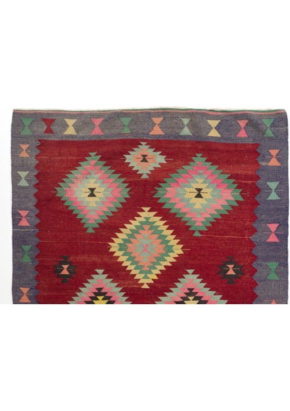 168 x 233 cm Çok Renkli Düz Dokuma Eski Yün Kilim fiyatları