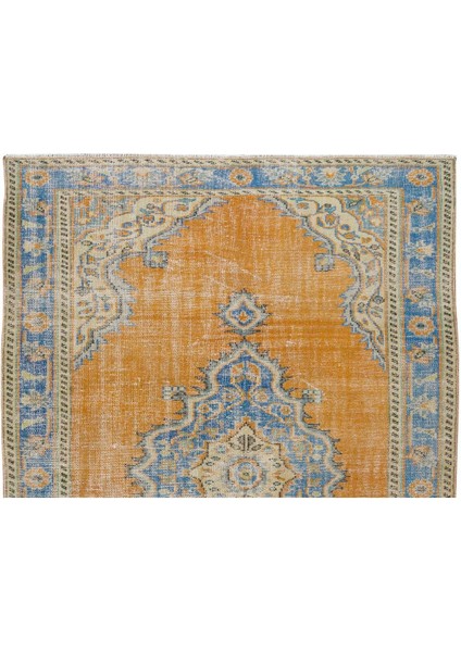 180 x 273 cm El Yapımı Yünlü Halı, Yüzyıl Ortası Madalyon Tasarımlı Geleneksel Halı fırsatları