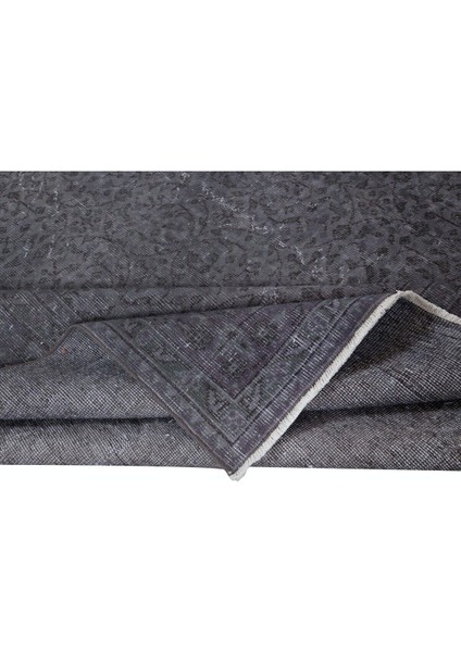 202 x 316 cm Gri El Yapımı Anadolu Halısı, Çağdaş Ev ve Ofis Dekoru Büyük Halı