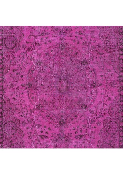 169 x 272 cm , Çağdaş Pembe Halı, El Düğümlü Mutfak Halısı, El Yapımı Halı