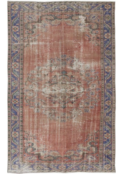 180 x 290 cm Benzersiz Eski Köy Halısı, Yaşlı Dekoratif Halı, El Yapımı Türk Kabile Halısı