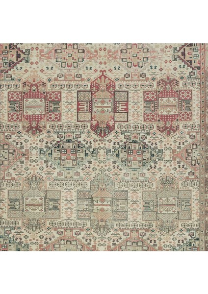 193 x 295 cm Rustik ve Çiftlik Evi Dekoru Için Geleneksel Eski El Yapımı Türk Halısı indirimleri
