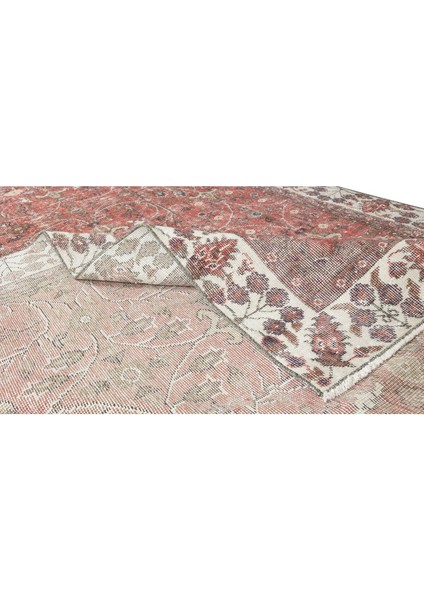 180 x 305 cm Çiçek Desenli El Düğümlü Halı, Eski El Yapımı Yünlü Alan Halısı modelleri