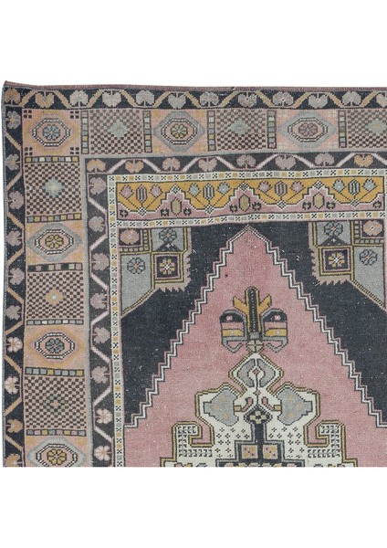 138 x 265 cm Eski Türk Kabile Halısı, Geleneksel El Yapımı Köy Halısı, Yün fırsatları