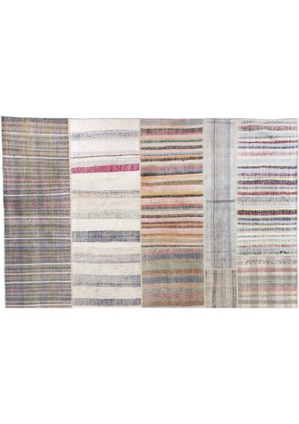 380 x 500 cm Eski Dekoratif El Dokuması Kilim, Pamuk Çaput, Büyük Ölçü ve Çizgi Desenli Kilim fiyatları