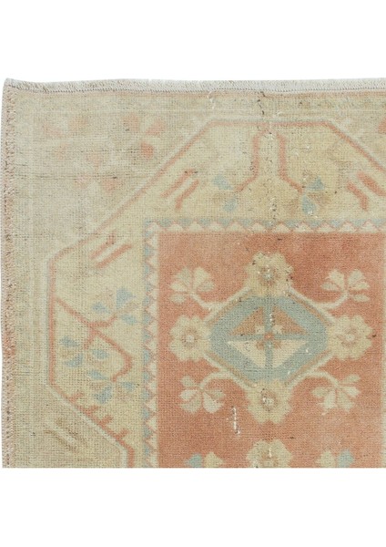 78 x 125 cm Solmuş El Düğümlü Muğla Milas Halısı, Eski Güneşte Soldurulmuş Halı fırsatları