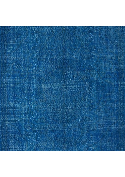 161 x 267 cm Eski El Yapımı Türk Işi Halı, El Dokuma Mavi Halı indirimleri